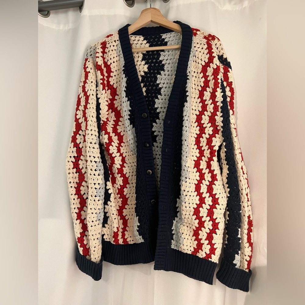 Corridor crochet handknit cardigan